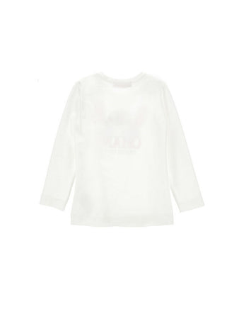 MONNALISA t-shirt bambina panna stampa stitch da bambino