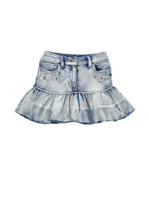 MONNALISA minigonna bambina stampa stitch da bambino