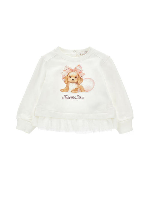 MONNALISA felpa bambina panna da bambino