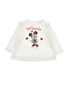 MONNALISA maglia bambina panna stampa minnie da bambino