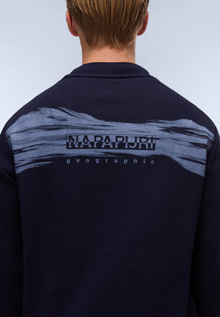 NAPAPIJRI felpa uomo blu marine da uomo