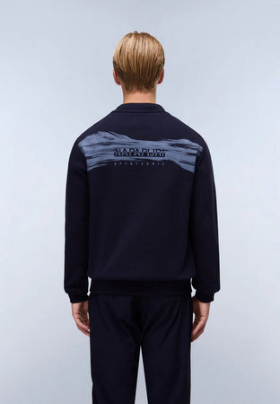 NAPAPIJRI felpa uomo blu marine da uomo