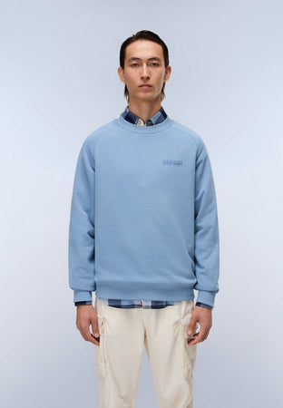 NAPAPIJRI felpa uomo celeste da uomo