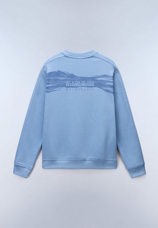 NAPAPIJRI felpa uomo celeste da uomo