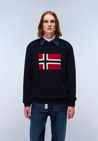 NAPAPIJRI maglia uomo blu scuro da uomo