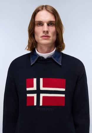 NAPAPIJRI maglia uomo blu scuro da uomo