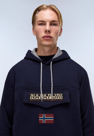 NAPAPIJRI felpa uomo blu curo da uomo