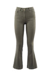 NENETTE pantaloni donna verde militare da donna