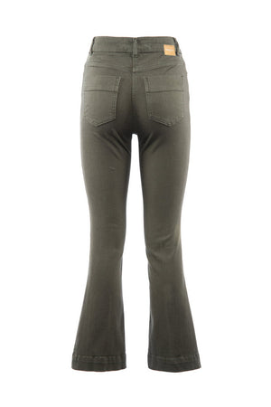 NENETTE pantaloni donna verde militare da donna