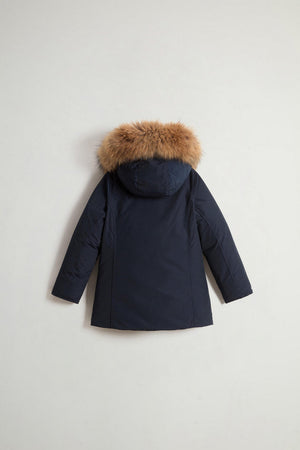 Woolrich giubbotto bambina melton blue da bambino