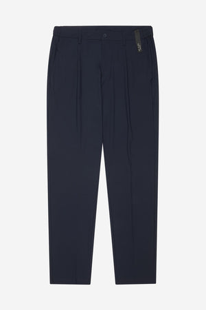 Pantalone uomo AT.P.CO Berlino blu con coulisse in tessuto tecnico stretch