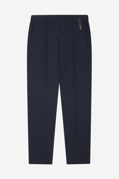 Pantalone uomo AT.P.CO Berlino blu con coulisse in tessuto tecnico stretch