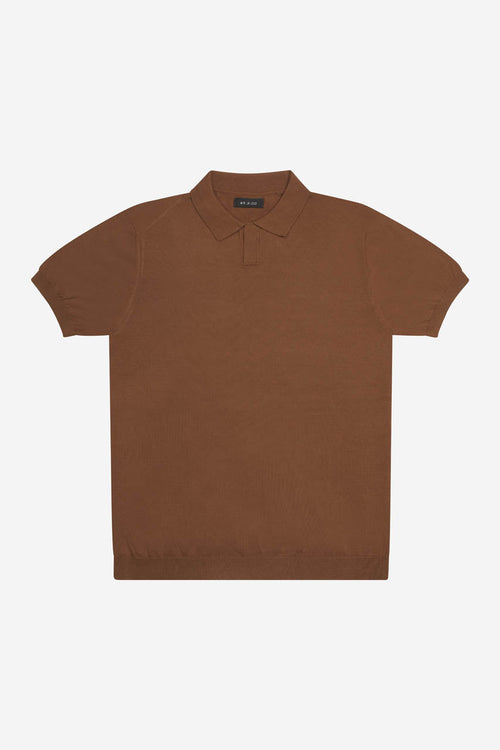 Polo uomo AT.P.CO in maglia di cotone crêpe – manica corta