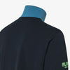 Polo uomo Sun68 blu navy in piquet di cotone con sottocollo a contrasto