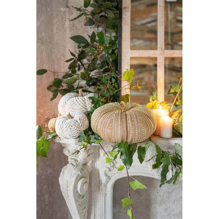 Blanc Mariclò Zucca Decorativa Perline 2510S - Varie Dimensioni