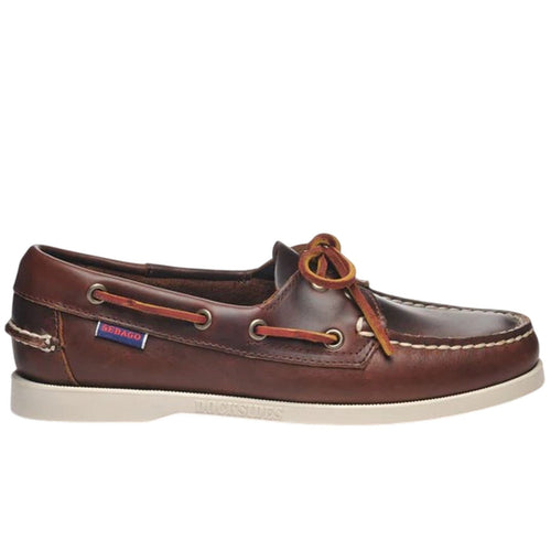 SEBAGO mocassini donna sebago - docksides portland waxed woman - marrone da donna