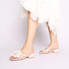 ToscaBlu Donna Sandali flat Lisbona in pelle con accessorio
