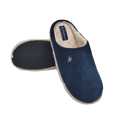 de fonseca Defonseca Firenze Ottime Ciabatte Uomo Invernali, Pantofole Calde in Pelliccia per Inverno, Babbucce Antiscivolo con Pelo, Ciabatta Invernale da Casa, Pantofola da Camera