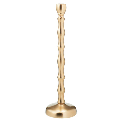 Candeliere portacandela in alluminio color oro per decorazione ambienti