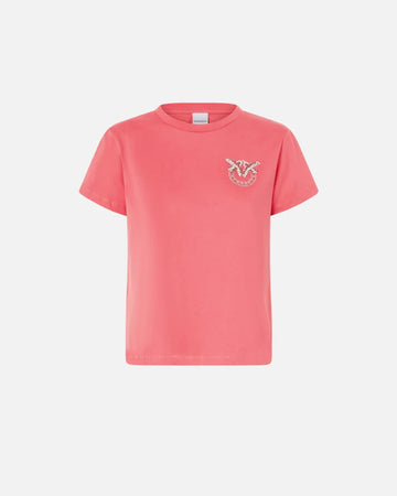 Pinko NAMBRONE T-SHIRT JERSEY LOGO 25 da donna