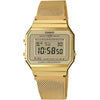CASIO VINTAGE Mod. ICONIC SLIM DESIGN - GOLD MESH