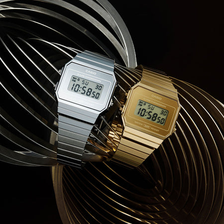 CASIO VINTAGE Mod. ICONIC SLIM SILVER