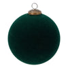 Palla di Natale in vetro floccato per decorazioni natalizie