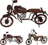 Motocicletta decorativa in ferro decorazione ambienti 27 x 18 cm