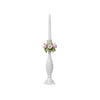Candeliere grande Schonherr in porcellana, decorato con tulipani e margherite, altezza 31 cm, completo di scatola regalo elegante.