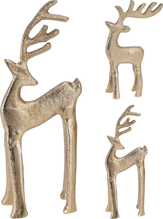 Renna di natale decorativa in alluminio per decorazioni natalizie