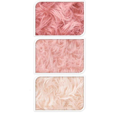 Tappeto natalizio peloso effetto pelliccia, Decorazione natalizia per tavoli e sedie 50 x 90 cm