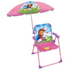 Arredamento da giardino - FUN HOUSE - Sedia pieghevole Gabby and the Magic House H.53 x L.38,5 x P.37,5 cm con parasole 65 cm