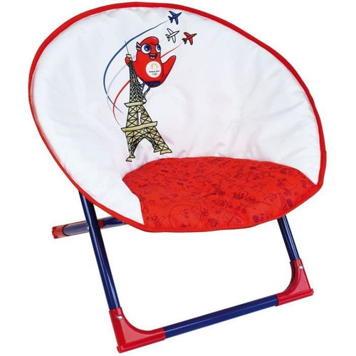 OLIMPIADI PARIGI 2024 - Seggiolino lunare pieghevole per bambini h.47 x l.54 x p.42 cm