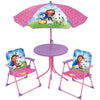 Mobili da giardino - FUN HOUSE - Mobili da giardino Gabby e Magic House Tavolo 46 x 46 cm 2 sedie pieghevoli ombrellone 125 x 100 cm