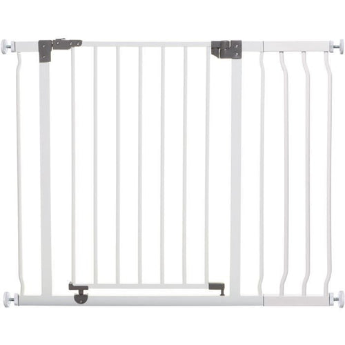 Barriera di sicurezza e prolunga 18 cm - DREAMBABY - LIBERTY - 1 barriera + 1 prolunga - 93-99 cm - Bianco