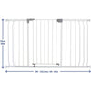 Barriera di sicurezza - DREAMBABY - LIBERTY - 1 barriera + 2 prolunghe - 126-132,5 cm - Bianco
