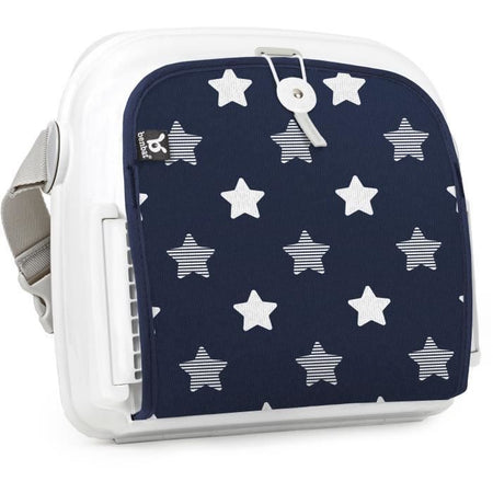 Alzasedia per tavolo da pranzo - BENBAT - Portatile e lavabile - Facile da piegare - Cintura di sicurezza regolabile - Blu marino