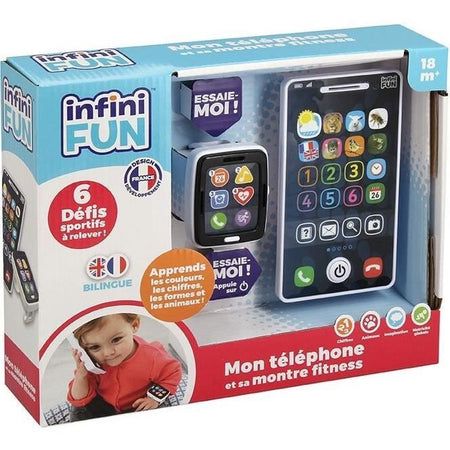 Telefono e orologio - KD - Il mio telefono e il suo orologio fitness - Imitazione realistica per i più piccoli