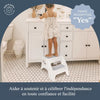 Scaletta - DREAMBABY - Bambino & Me 2 Up - Antiscivolo e strutturato - Fino a 145 kg per piccoli e adulti - Grigio