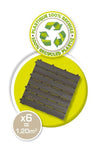 Smoby - Set 6 piastrelle - Pavimentazione Casa - 45x45cm - Effetto materico legno - Anti UV - 100% plastica riciclata e riciclabile