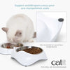 Ciotola per gatti - CATIT - PIXI - 2 x 200 ml - Doppia - Ciotole rimovibili in acciaio inox - Bianco