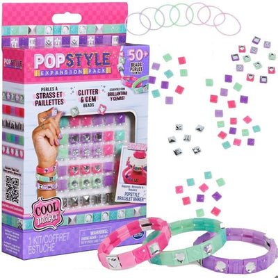 SPIN MASTER COOL MAKER - PACCHETTO POP STYLE STRASS E GLITTER Macchina per braccialetti stile pop