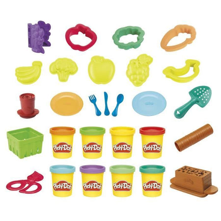 Play-Doh My Little Garden, Scatola di pasta modellabile per coltivare fiori e frutti con accessori, dai 3 anni in su