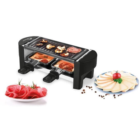 Macchina per raclette - LITTLE BALANCE - Solo noi due - 350 W - 2 persone - Bianco / Nero