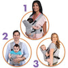 Dreambaby Marsupio Oxford 3-1 regolabile per neonati e bambini fino a 15 kg - Adatto a tutte le taglie