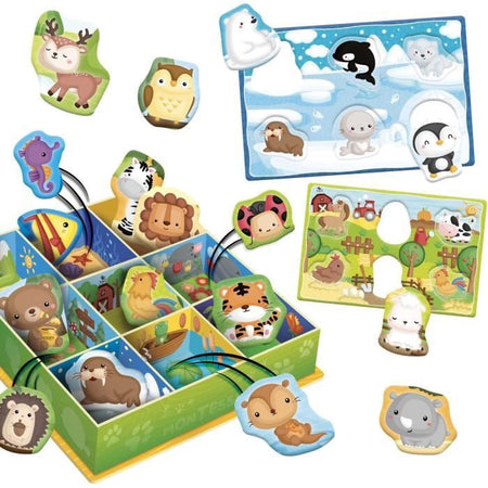 Gioco didattico - Lisciani - 92772 - Montessori - 3D - 50 forme autocorrettive