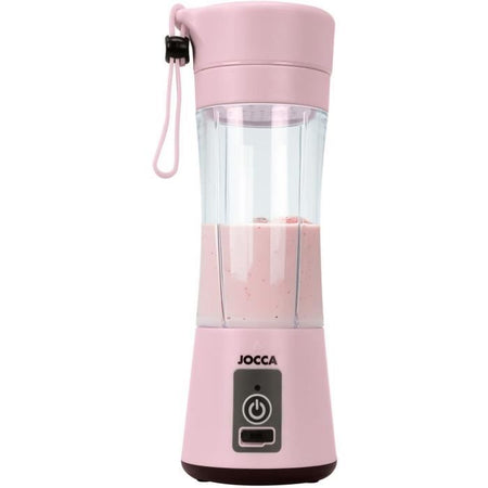 Frullatore portatile - JOCCA - SWEET - 380 ml - 2000 mAh - Con cavo USB - Rosa