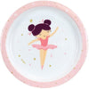 Set stoviglie ballerina - FUN HOUSE - 006364 - Vetro, piatto fondo, piatto piano, posate, bottiglia e scatola snack