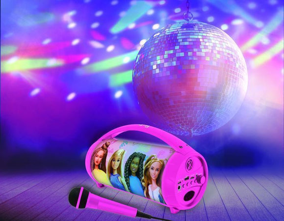 Altoparlante Bluetooth wireless illuminato con microfono Barbie