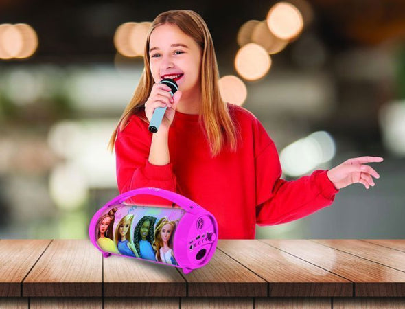Altoparlante Bluetooth wireless illuminato con microfono Barbie